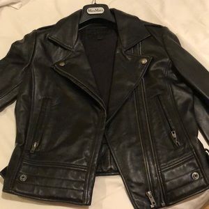 Linea pelle Ryder leather jacket in black S
